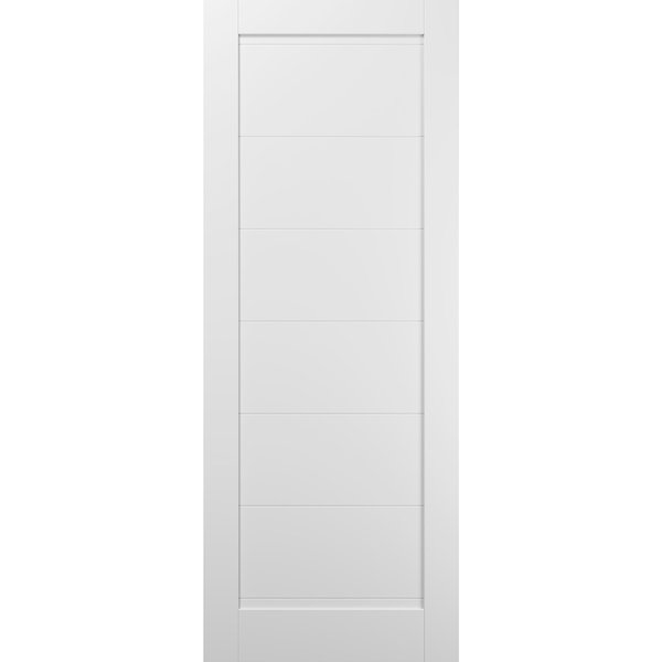 Sartodoors Slab Interior Door, 18" x 96", White QUADRO4115S-WS-1896